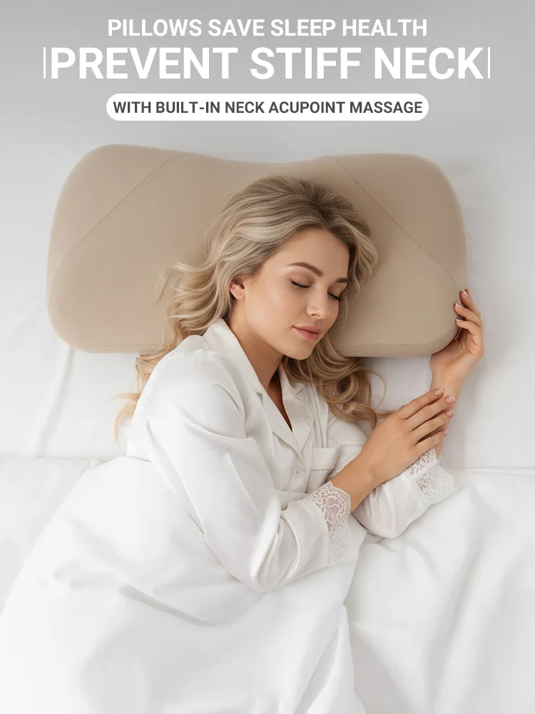 OEM Orthopedic Ergonomic Cervical Pillow Side Back Stomach Sleeper Contour Memory Foam Pillow for Neck Pain Relief