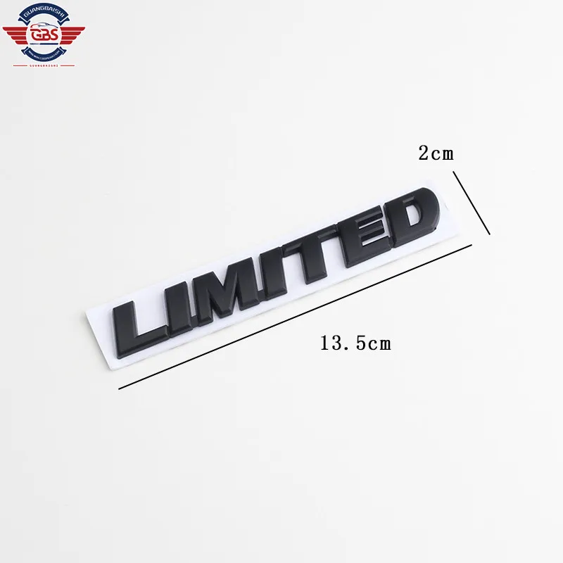 LIMITED Edition Letter Emblem Logo Fit Car 3D Metal Chrome Black Badge Sticker for Toyota Highlander