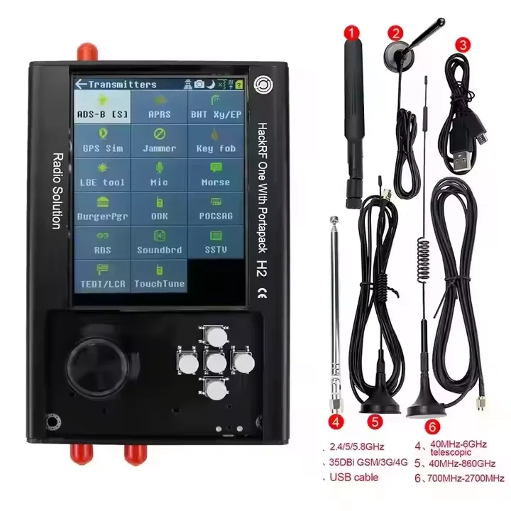 Hackrf One 1mhz-6ghz Portapack H2 SDR Radio Receiver V1.9.1