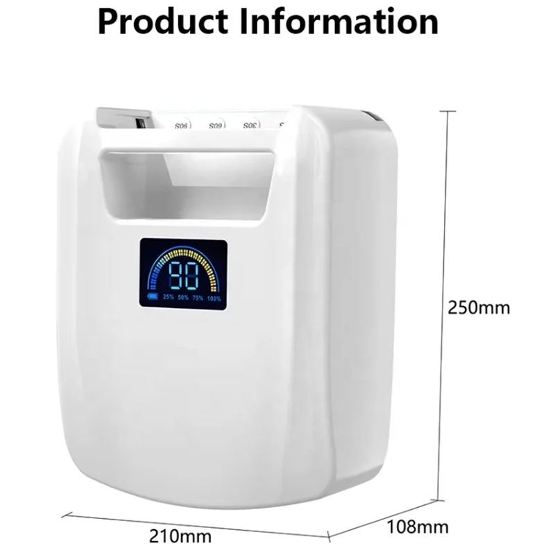 Rechargeable Cordless UV LED Nail Lamp with Big Battery Indicator