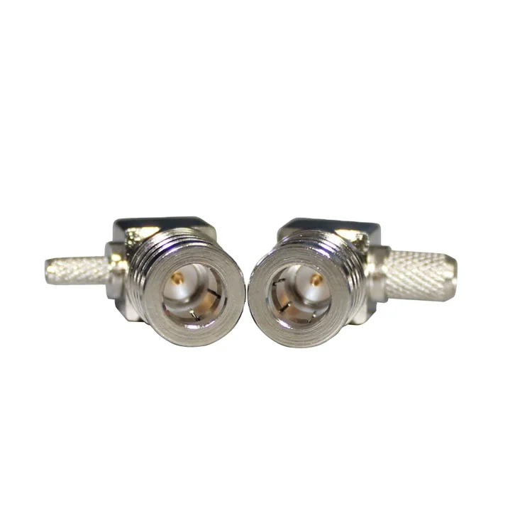 product source manufacturer qma c jw3 right angle connector crimp rg142 rg58 cable qma male connector rf coaxial connector-1