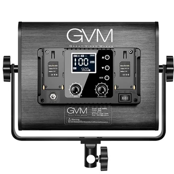 GVM-880RS 2pcs RGB LED Video Light 3200-5600K Full Color 60W Photography Studio Led Panel Lighting Kit for Youtube Live detail image