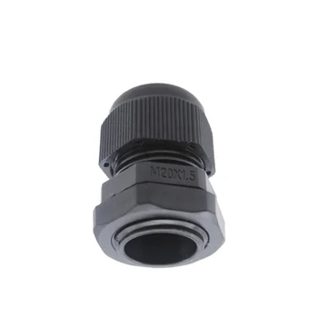 PG13.5 To PG36 Cable Gland Waterproof Plastic Conenector Adjustable Locknut 12 Pcs Black