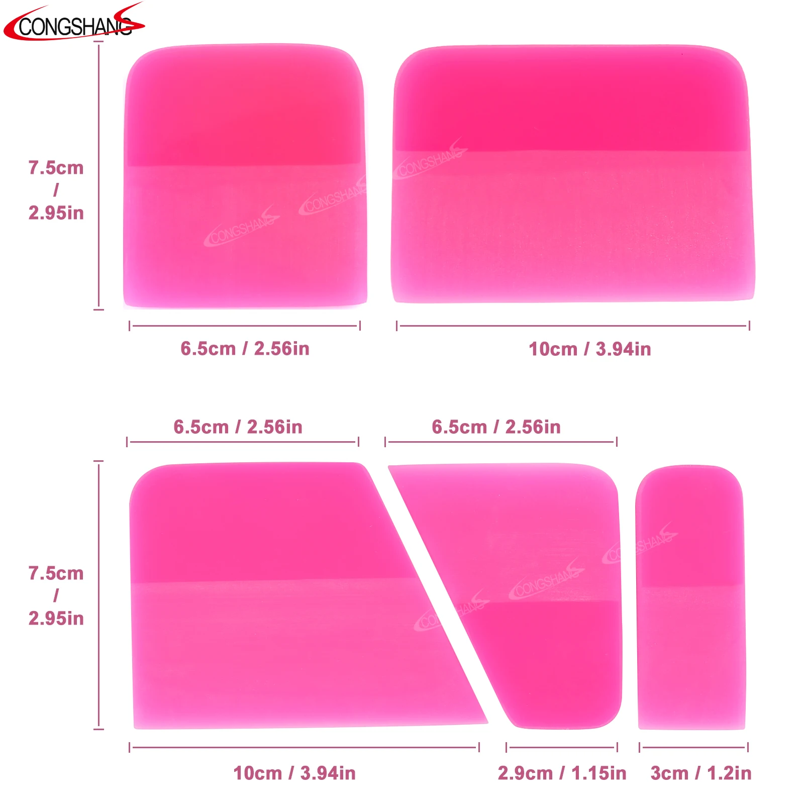 CONGSHANG PPF Squeegee Rubber Squeegee Window Tinting Tools Film Pain protection Car Wrapping Tools