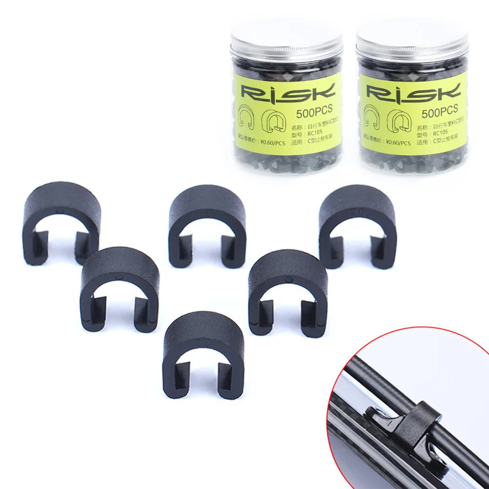 MTB Bike Fixed Tubing Clips C Shape Buckle Bicycle C Clips Fixed Clamp Clips 