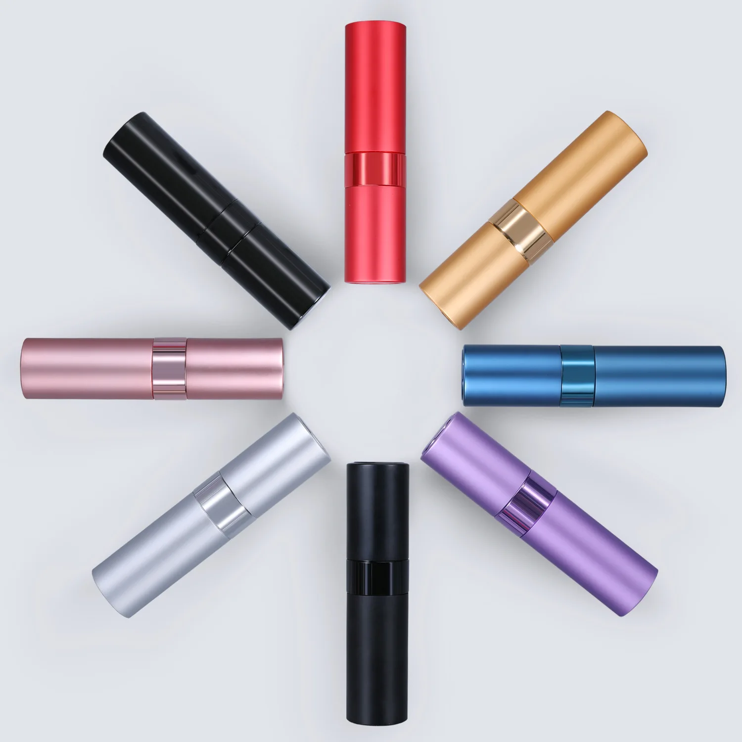 8ml 10ml Twist Aluminum Perfume Atomizer Refill Matte Colorful Spray ...