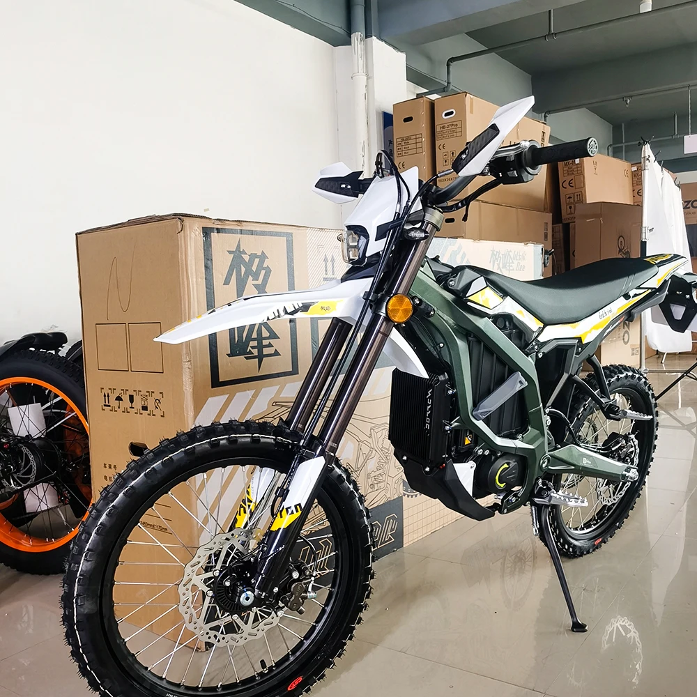 HEZZO D7 Electric Dirt Bike - 72V 8000W Middrive Ebike