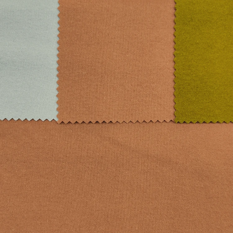 China Supplier Solid Ribbed Cotton Fabric, High Stretch Rayon Spandex Brush Rib Knit Fabric/ factory