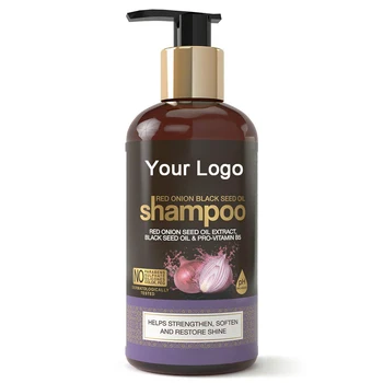 private label  Help improve hair texture red Onion Black Seed Oil oem red onion shampoo