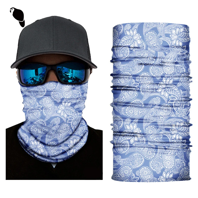 LEO Custom logo multifunctional running seamless magic neck gaiter with skull tube bandana