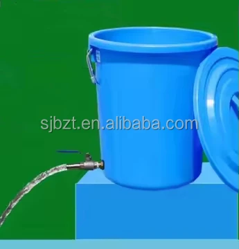 20L 120L 200L HDPE Plastic Bucket Square/Cylinder Shape with Faucet Control Switch Food Grade Recyclable Tap Barrel for Water