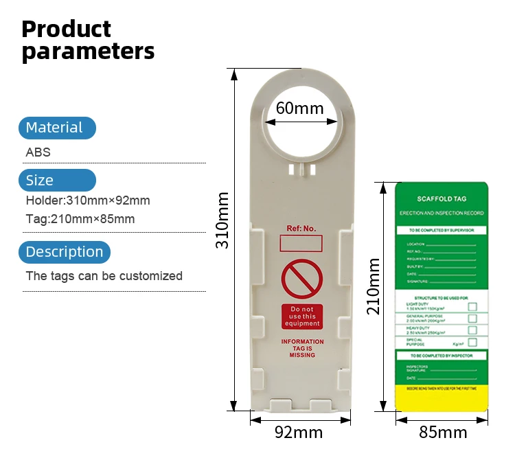 Engineering ABS Safety Scaffolding Plastic Holder