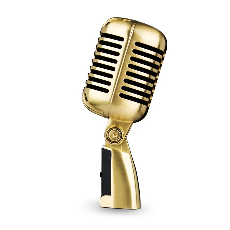 MY MIC New Model FG01 Retro Microphone Computer Recording Condenser Microphone Studio Mic for Live Broadcasting Vocal Singing