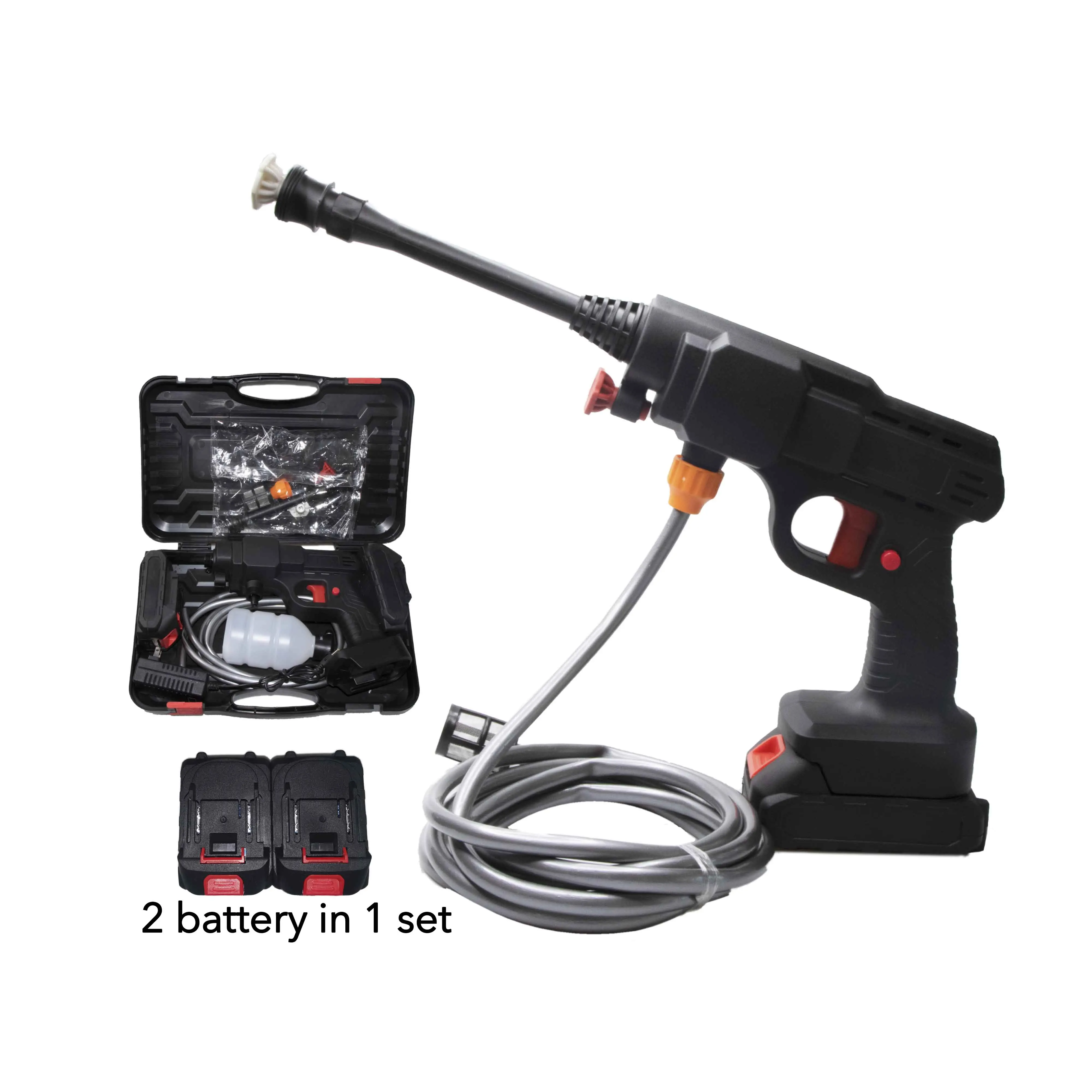 21v Lithium Battery Cordless Car Washer Machine Wireless Car Wash Gun ...