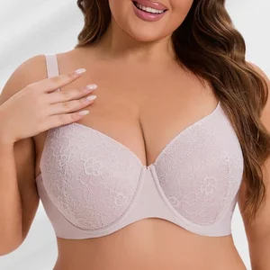 Non Pad Back Smoothing Breast Lifting Soft Underwire Push up Supportive Anti Sagging Gathering Brassiere Bra for Big Breast