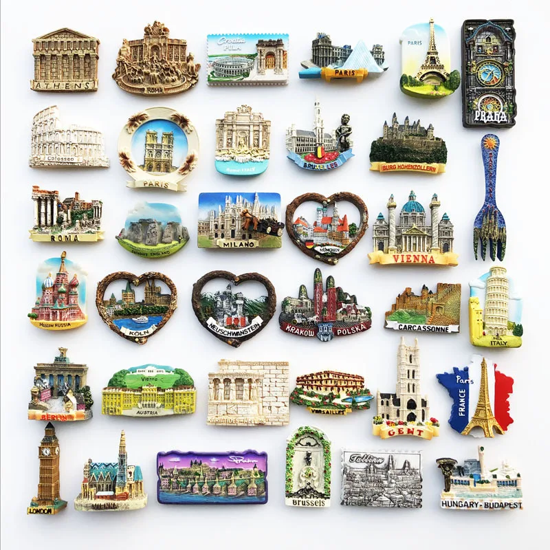 Wholesale Custom European Countries Different Country Souvenirs Fridge ...