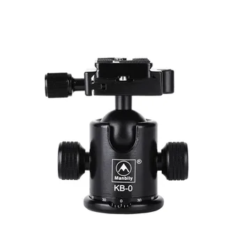 Manbily Photography Equipment KB-0 Aluminum Alloy 1/4" to 3/8" Flexible Tripod Ball Head for DSLR Camera