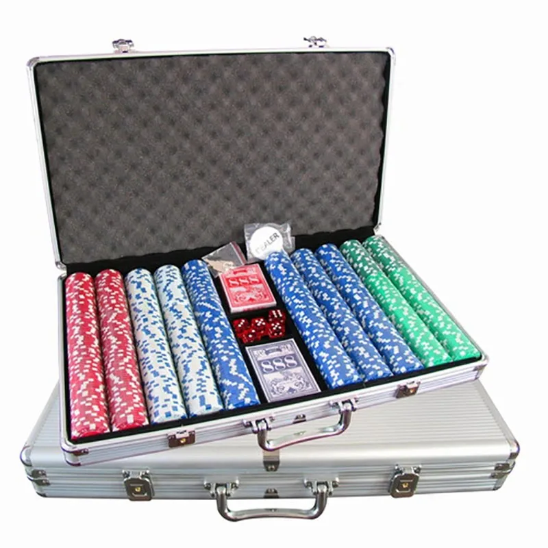 Custom Aluminum Casino Briefcase For 500 Poker Chips Playing Cards Dice ...