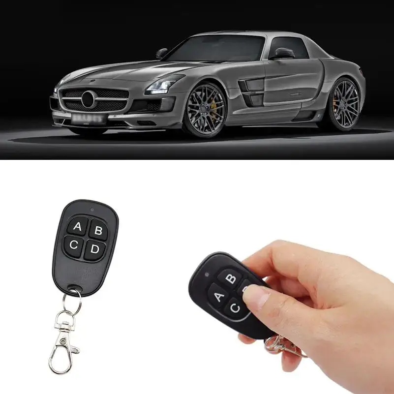 Wireless 433mhz 4 Channel Learning Code Garage Door Opener Duplicator Clone Car Key Transmitter Remote Control