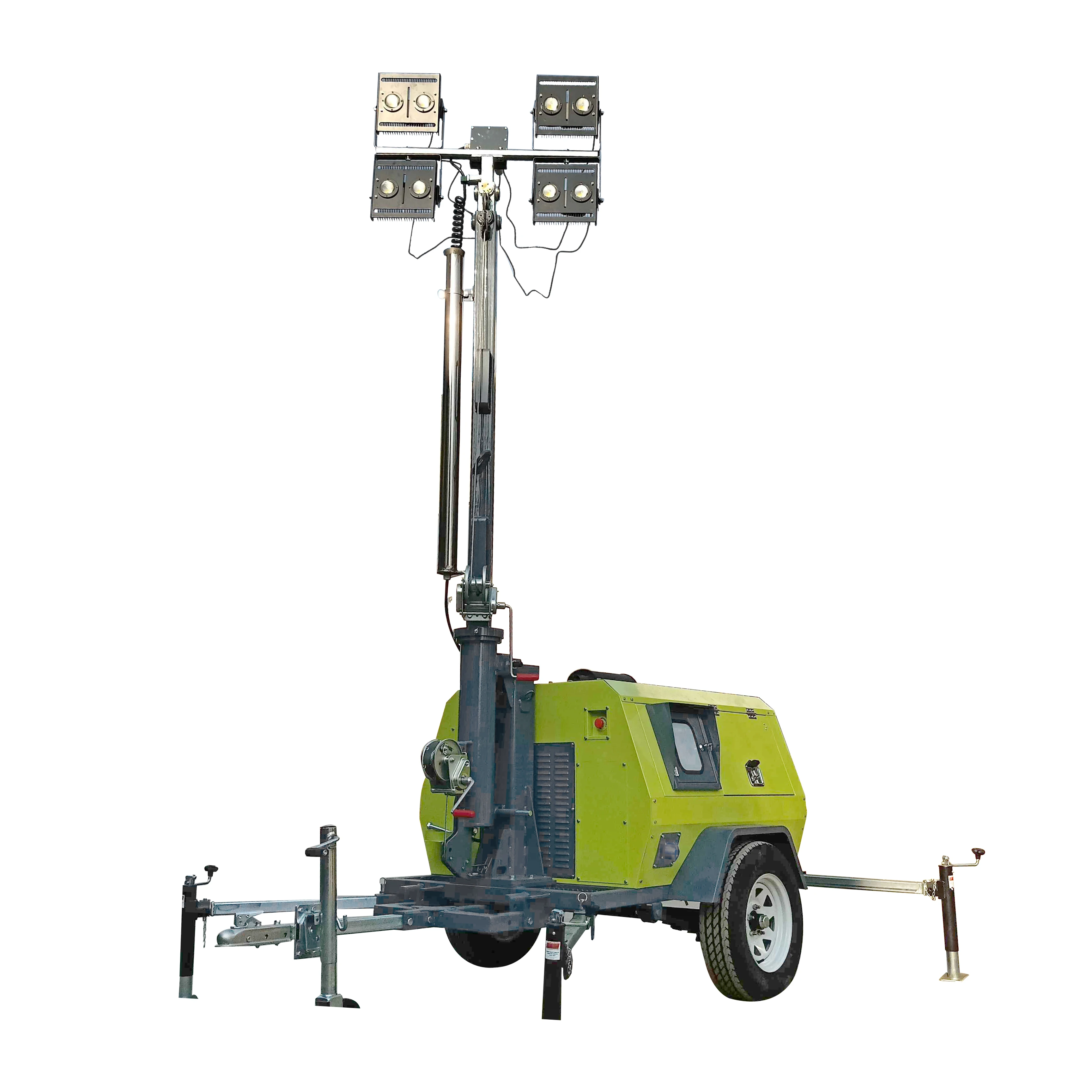 Mobile Light Tower 9m For Construction Portable Led Light Tower Outdoor