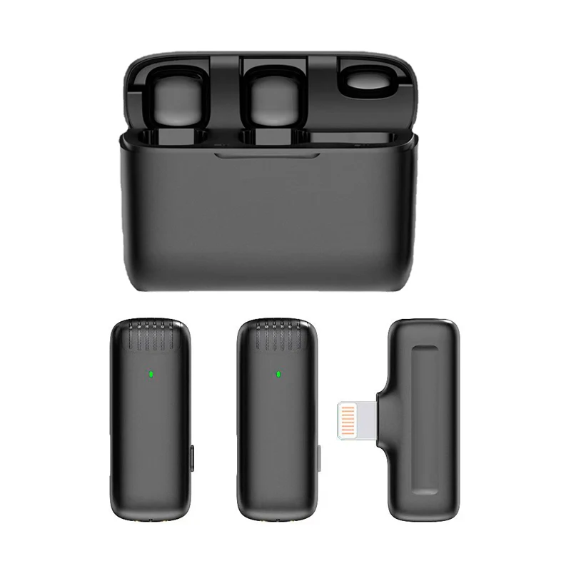 J13-Wireless Lavalier Lapel Microphone for iPhone iPad 2.4G Mini