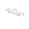 40CM-argent transparent moyen