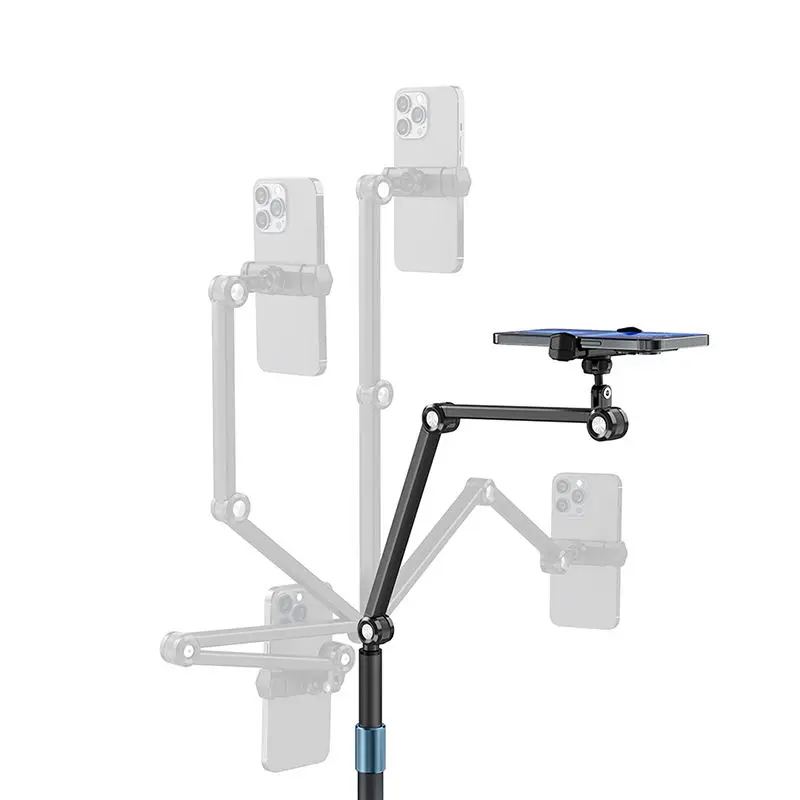 product boneruy 360 degree rotation live stream holder aluminum alloy carbon steel height adjustable mobile phone floor stand 10 months-3