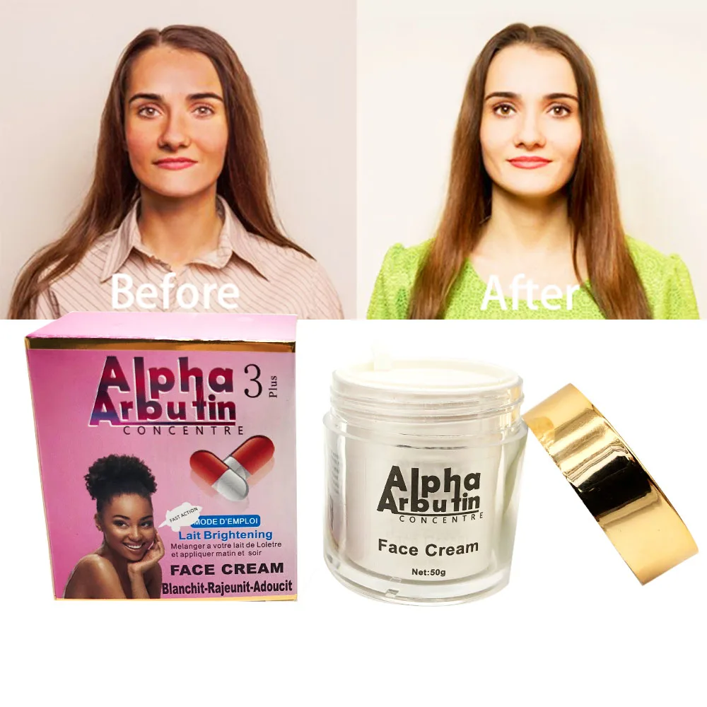 Alpha Arbutin 3+ Face Cream Promotes Even Skin Color and Healthy Highly Effective Cream for Moisturizing and Brightening