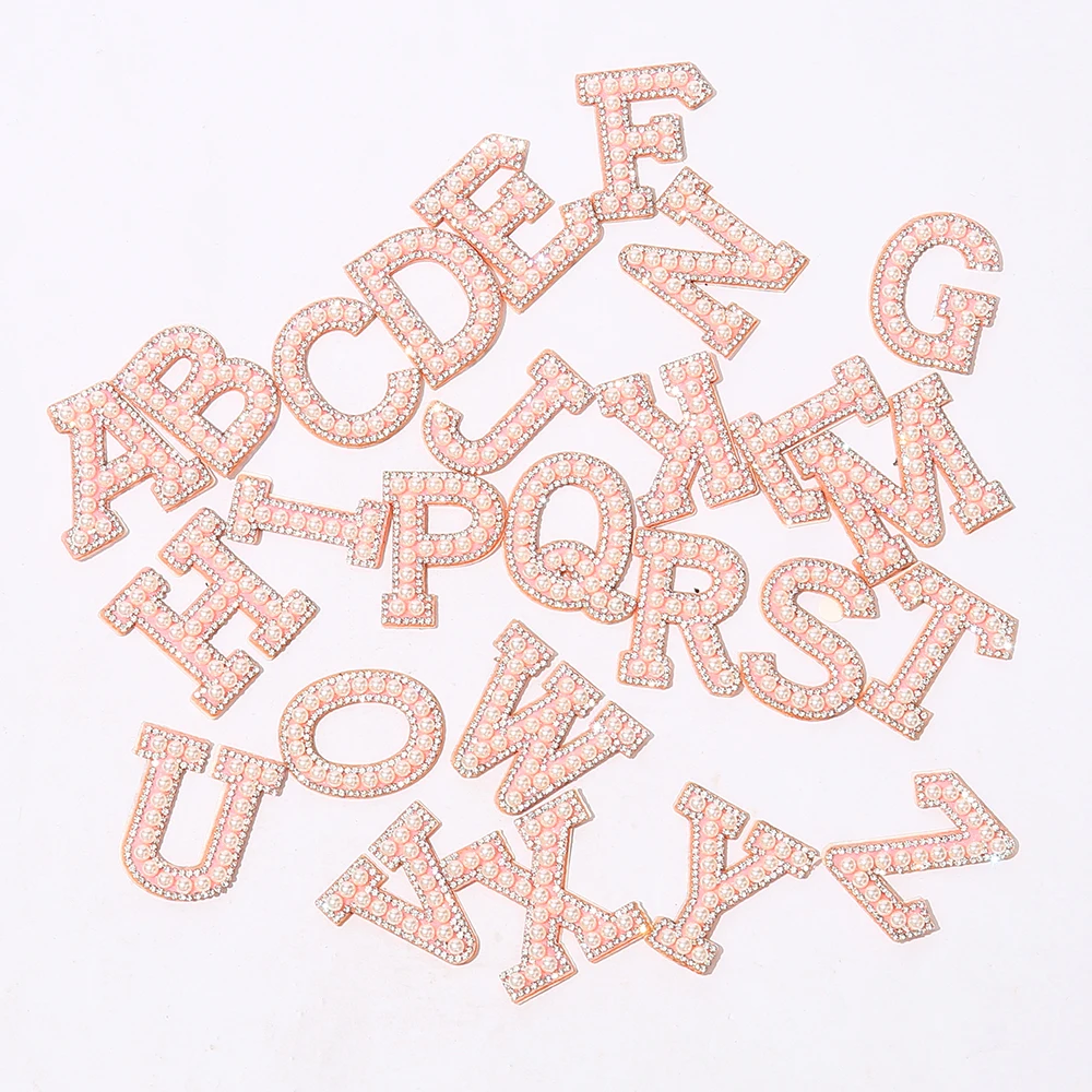 Stock Bling Self Adhesive Embroidery Patch Sets 26 Letters Az Directly