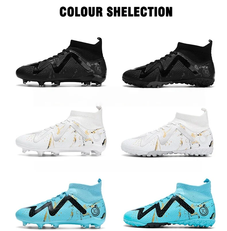 High-Quality Outdoor New High-Top AG-TF Hybrid Soccer Cleats for Artificial Turf Trainin aperçu 2