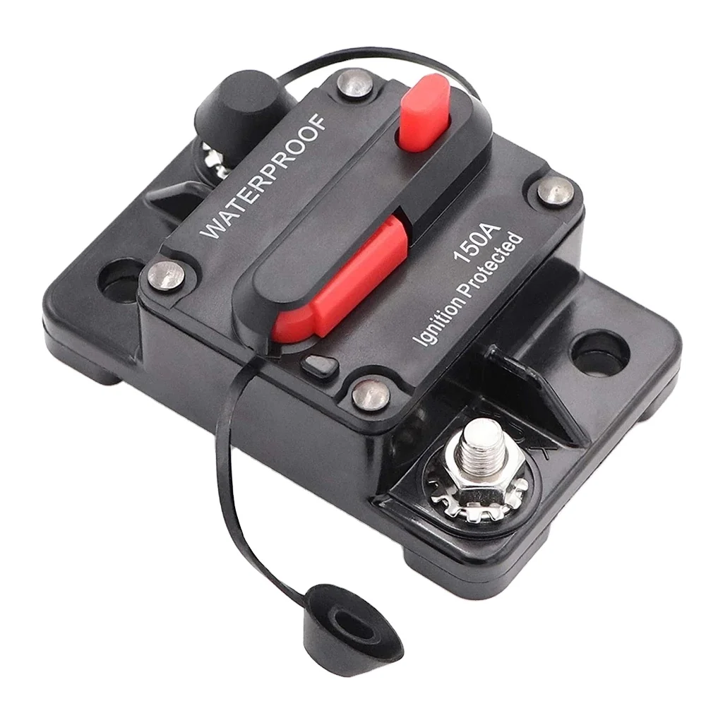 UK Car Stereo Audio Inline Reset DC12V-42V 50A-250A Circuit Breaker Manual Reset 