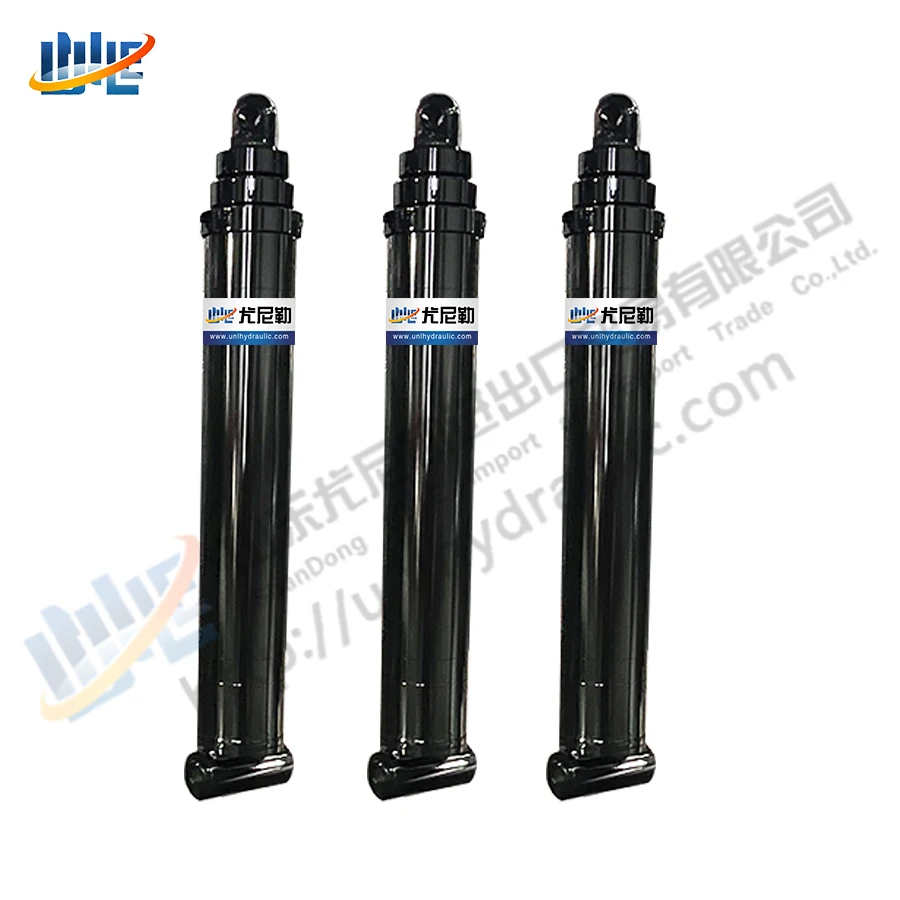 High Quality 15 Ton Trunnion Type Double Acting Tipper Telescopic Hydraulic Cylinder Jacks for  Tipper Trailers