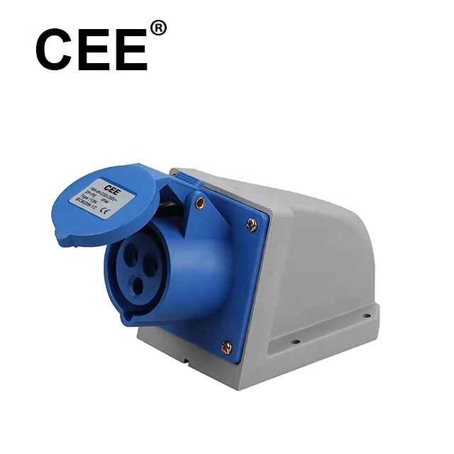 CEE Power Plug Iec Three Pin Pce Industrial Plug Socket Uae 220v Panel Socket