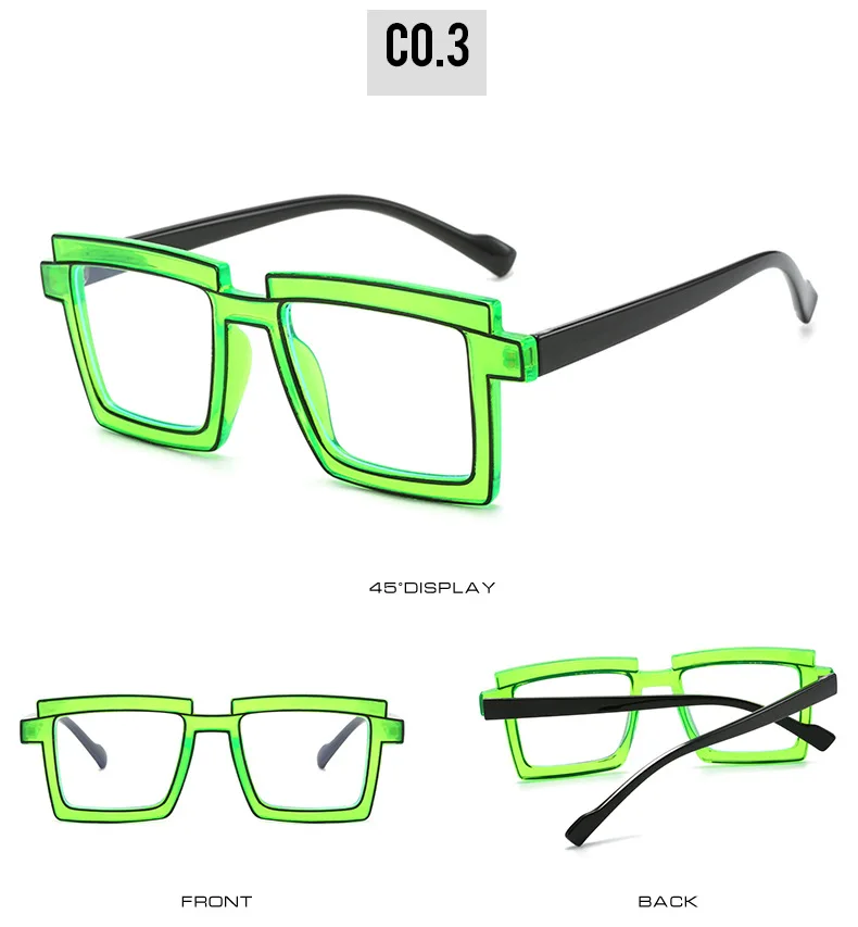 2023 Candy Color Tr90 Antiblue Light Women's Optical Glasses Lens