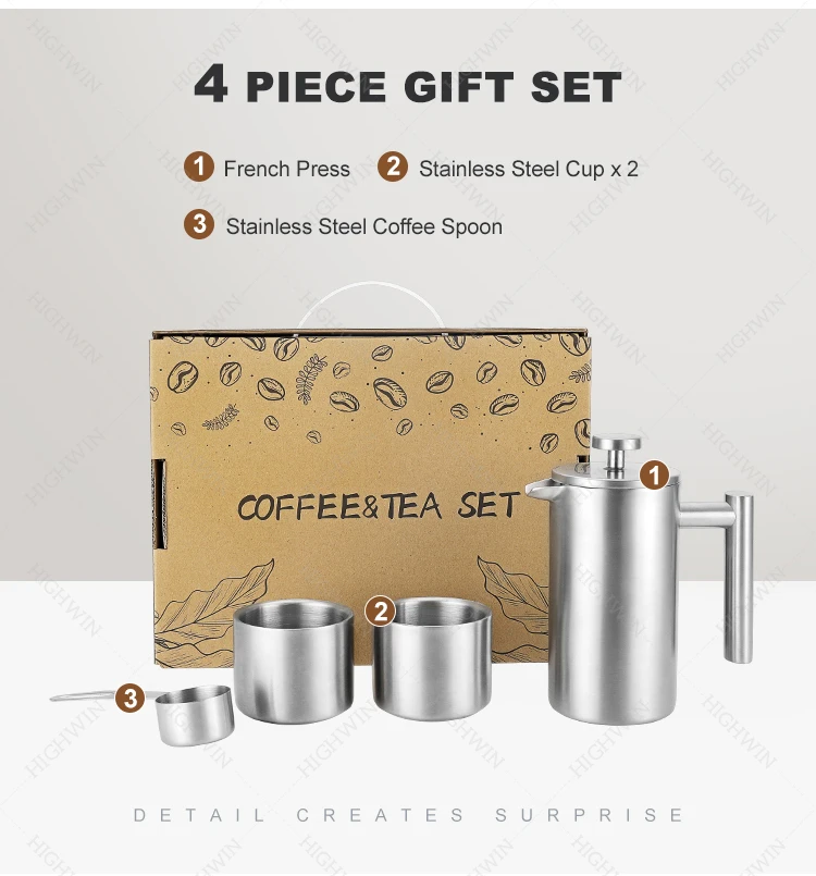 Gift Box Outdoor Travel Pour Over Coffee Maker Hand Drip Coffee Set