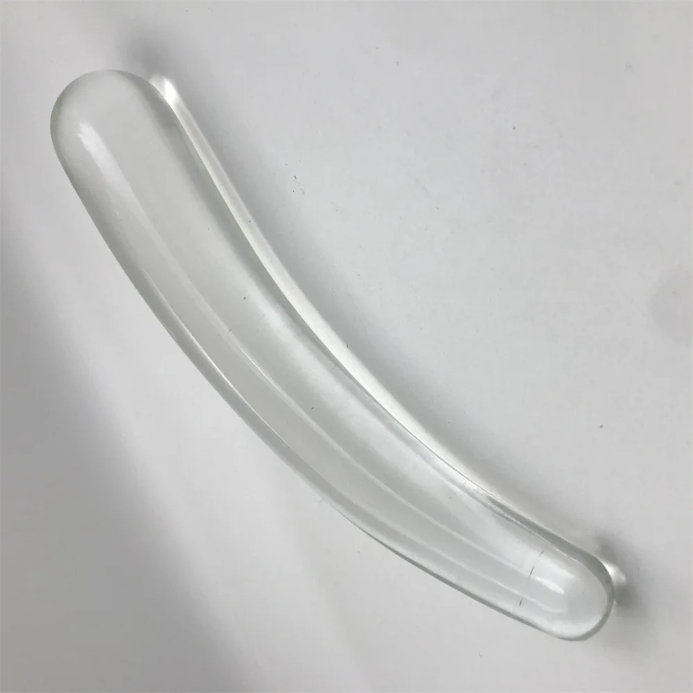 Transparent Smooth Glass Anal Plug Trainer Clear Anal Expander Dildo for Women Men Couples-Crystal Anal Dilator