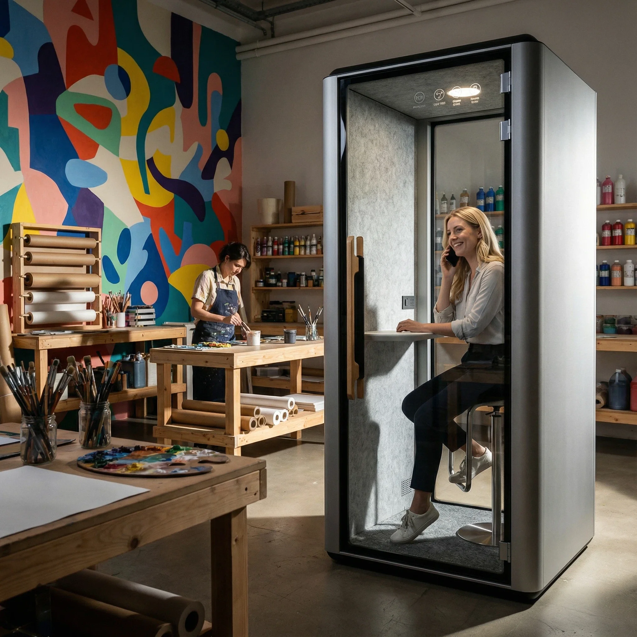 Portable Office Pods Soundproof Booth Office Pod Office Meeting Pod Office Phone Pods Soundproof Office Pod Recording Booth