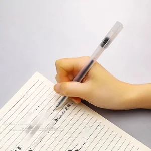 Simple Ins No Print Frosted 0.5mm Plastic Gel Pen Student Examination Black Learning Office Sign Water Pen