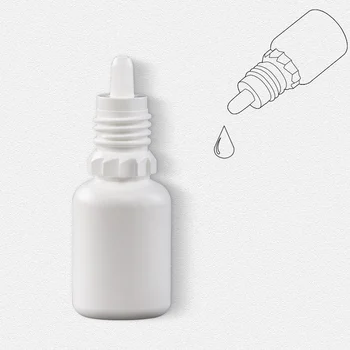 Free sample white empty 5ml round plastic liquid eye medicine drop packaging container 5cc aseptic eye dropper bottle from china