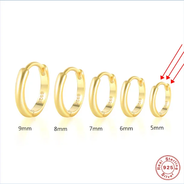 Wholesale Korean Mixed Batch Small Hoop Earring Various Styles Gold Plated Stud Earrings Set for Women