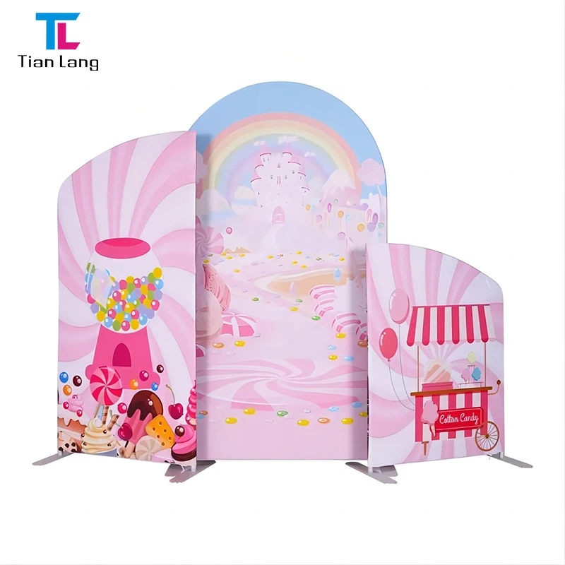 Tian Lang tehassooduskonnaga kohandatud suurusega 8ft kaubandusnäituse reklaamibanner pingepüüdva tükuga kuvand, kandev tausta staand