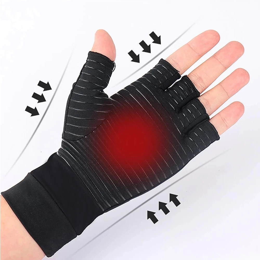 Enerup Custom Copper Infused Cycling Joint Fingerless Pain Relief