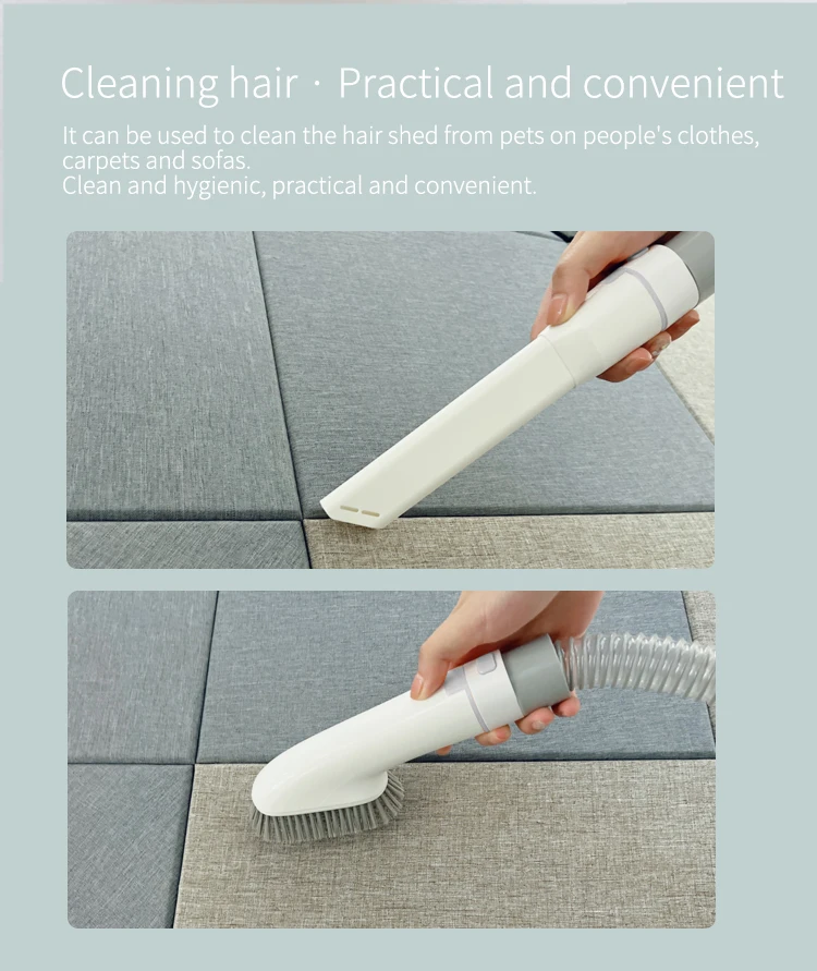 Iclipper Lm1 Pet Grooming Vacuum With Clippers Trimmers Deshed Brush Dog Cat Hair Remover Tools