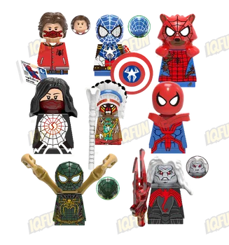 Marvel Movie Spider Man Film Characters Cartoon Action Building Block Superhero Figure Juguetes Educational Plastic MOC DIY Toy