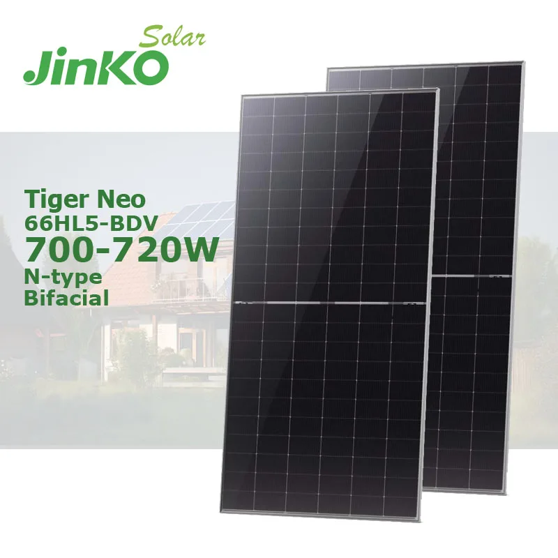 Jinko Tiger Neo 66HL5-BDV 700-720W Bifacial N-Type Solar Panel