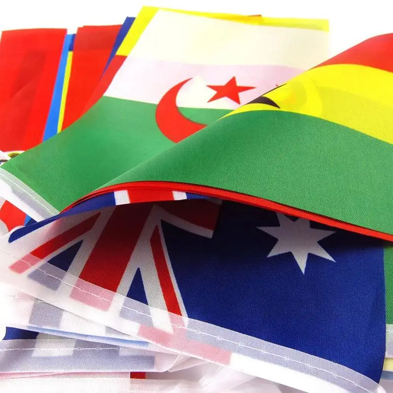 Colorful Advertising Triangle Bunting String Flags for Bulk Grand Opening Garland Carnival Theme Party Decoration Event