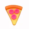 Bolso opp naranja con música de pellizco de pizza Tpr