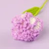 Finished carnation flower branch (gradient light purple)
