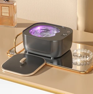 Bestseller Removable Teeth Dentures UV Sterilization Frequency 48KHz SUS304 Steel Ultrasonic Denture Cleaner for Braces Personal