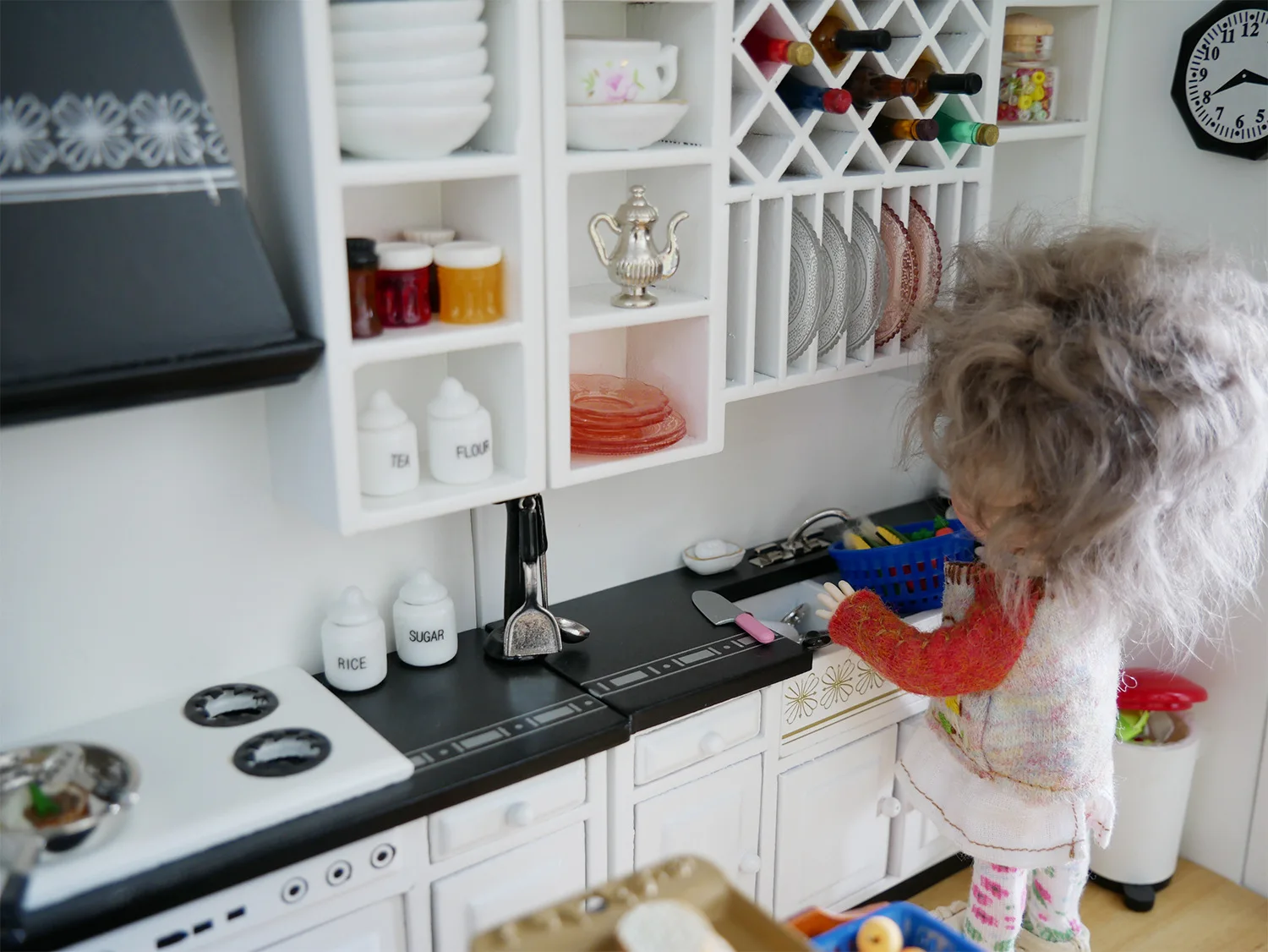 1:12 Scale Miniature Dollhouse Kitchen Accessory Flour and Sugar